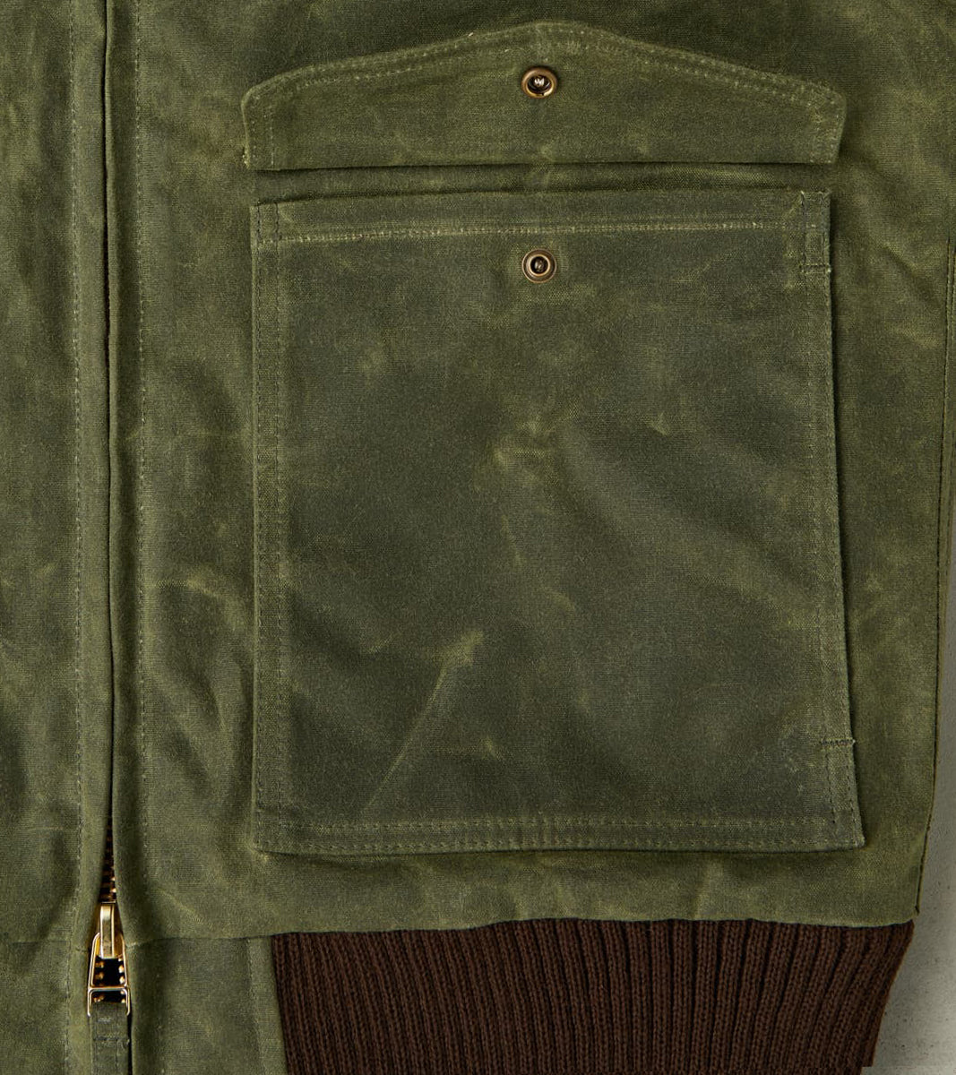 Carrier Jacket - 10oz Martexin Waxed Army Duck - Olive