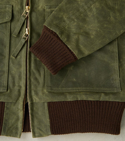 Carrier Jacket - 10oz Martexin Waxed Army Duck - Olive