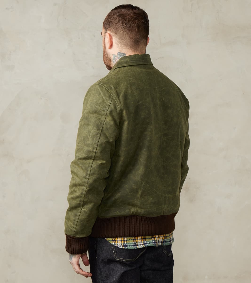 Carrier Jacket - 10oz Martexin Waxed Army Duck - Olive