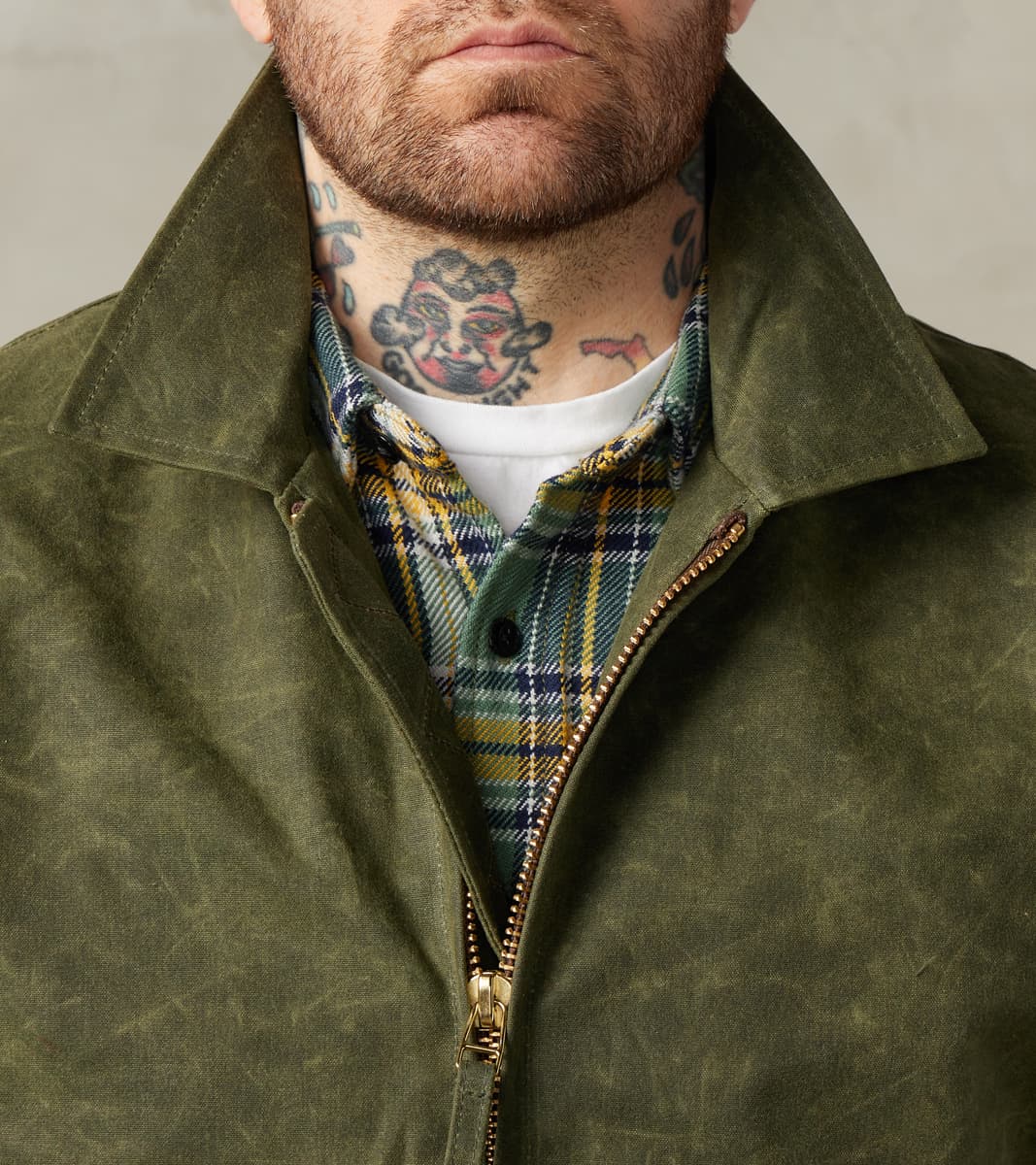 Carrier Jacket - 10oz Martexin Waxed Army Duck - Olive