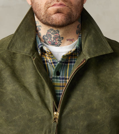 Carrier Jacket - 10oz Martexin Waxed Army Duck - Olive