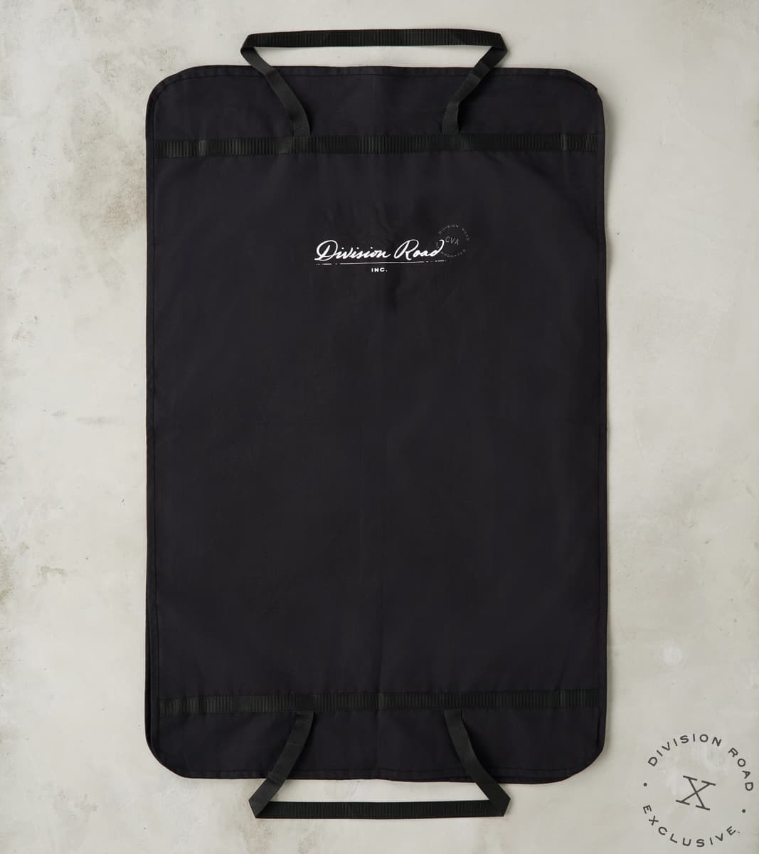 Division Road Garment Bag - 11oz Black Oxford