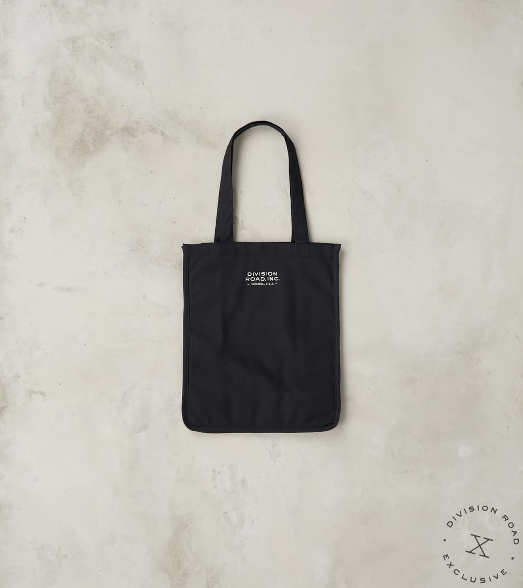 Division Road Timeless Tote - 12oz Black Canvas