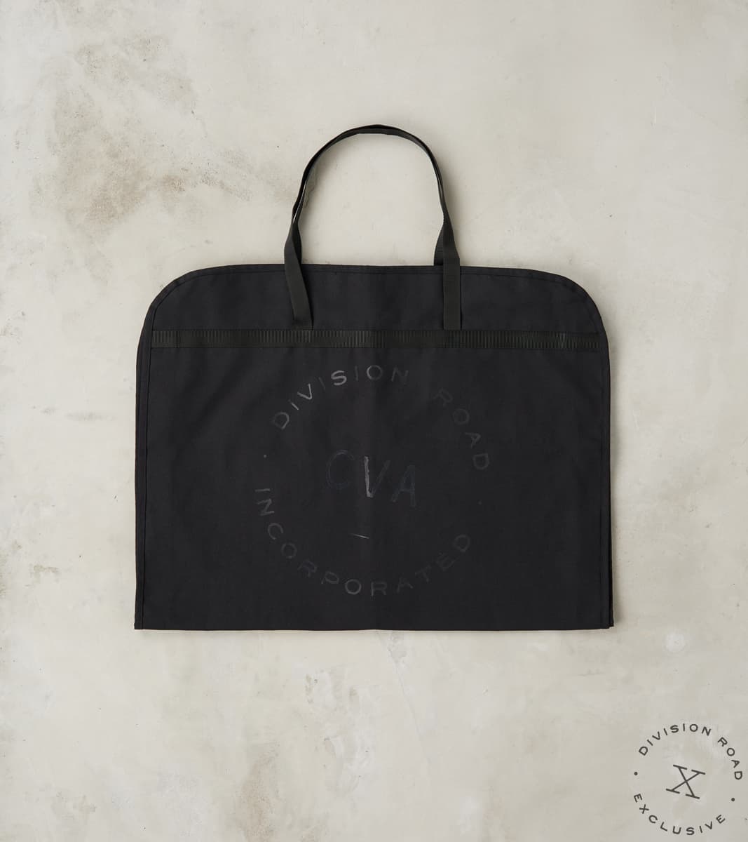 Division Road CVA Garment Bag - 11oz Black Oxford
