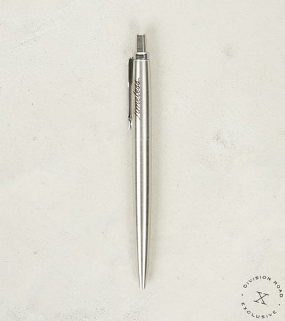 Division Road Timeless Parker Jotter Ballpoint Pen - Stainless Steel