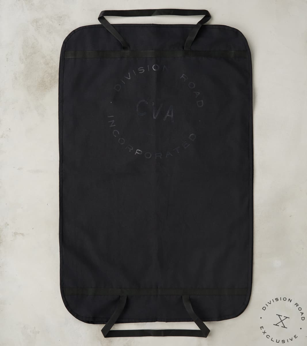 Division Road CVA Garment Bag - 11oz Black Oxford