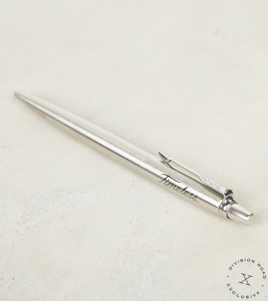 Division Road Timeless Parker Jotter Ballpoint Pen - Stainless Steel