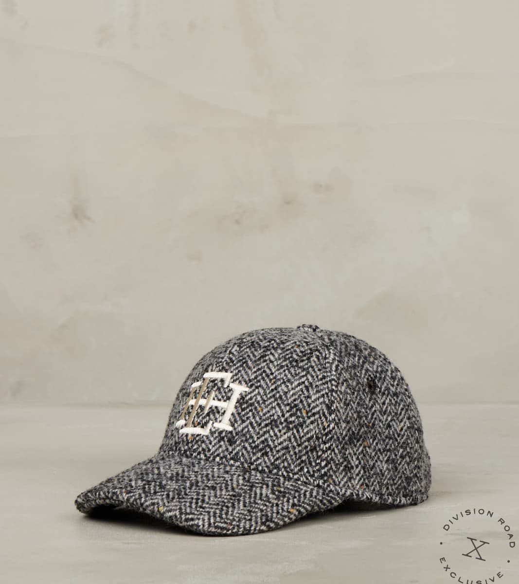 East Harbour Surplus EHS x Division Road Tiger Ball Cap - Charcoal Shetland Wool …