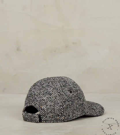 EHS x DR Tiger Ball Cap - Charcoal Shetland Wool Herringbone