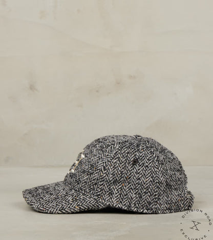 EHS x DR Tiger Ball Cap - Charcoal Shetland Wool Herringbone