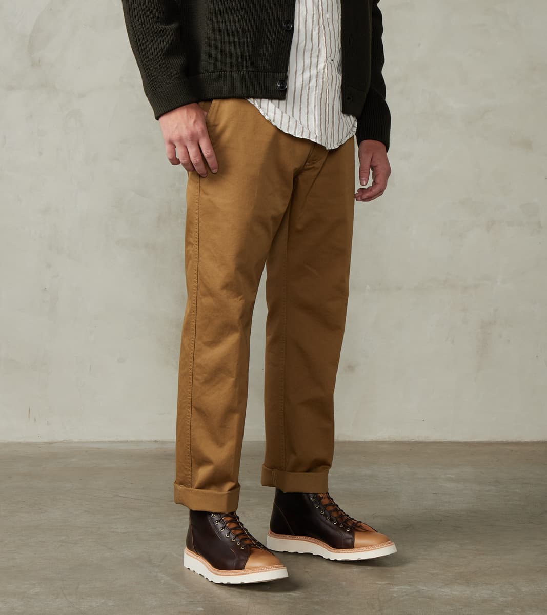 East Harbour Surplus Axel 121 Chino Pant - Classic Tapered - Beige Twi…