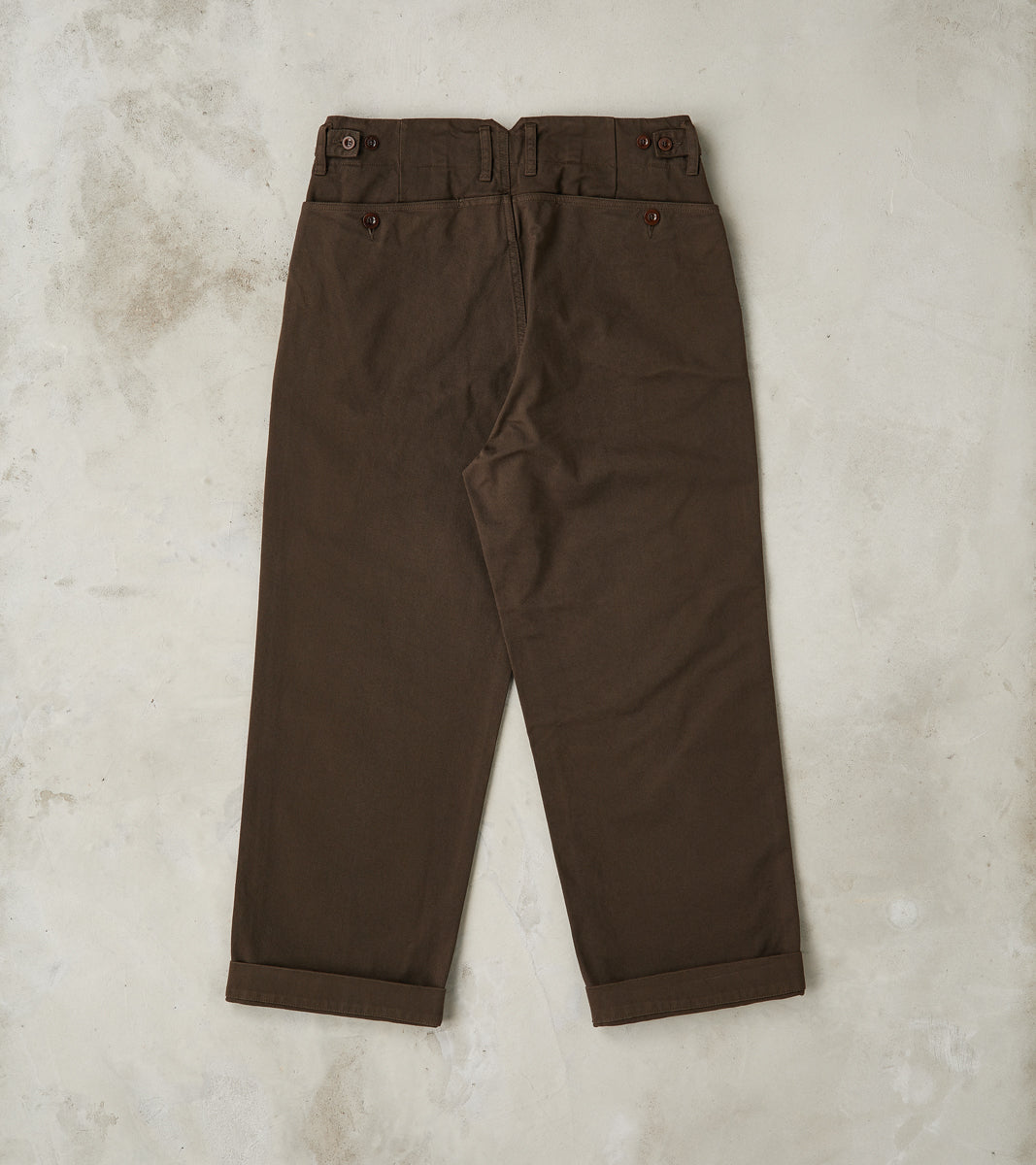 Smith 2608 Utility Pant - Wide Straight - Brown Serge Twill