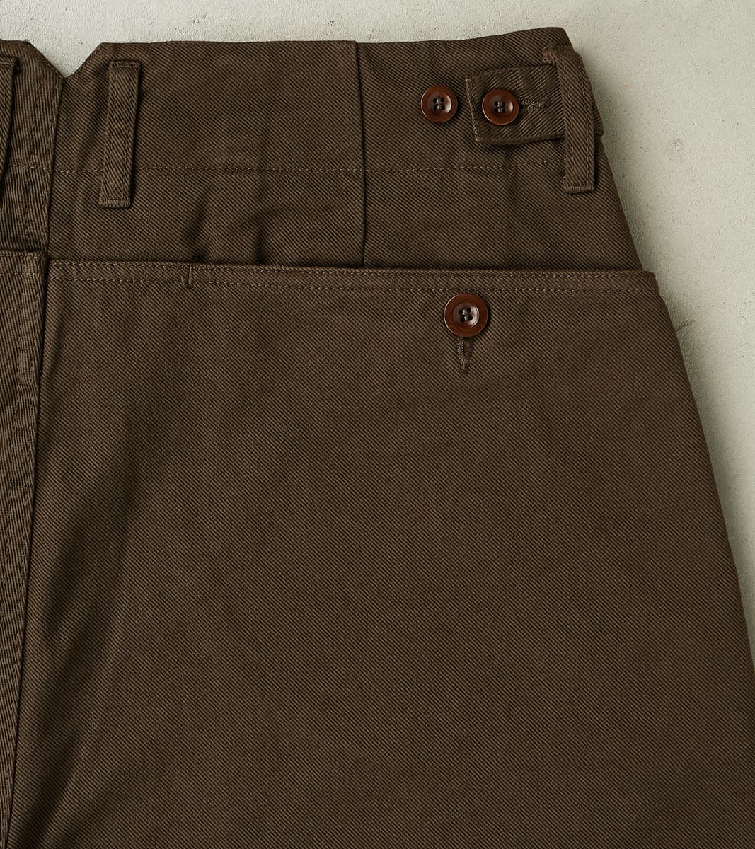 Smith 2608 Utility Pant - Wide Straight - Brown Serge Twill