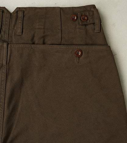 Smith 2608 Utility Pant - Wide Straight - Brown Serge Twill