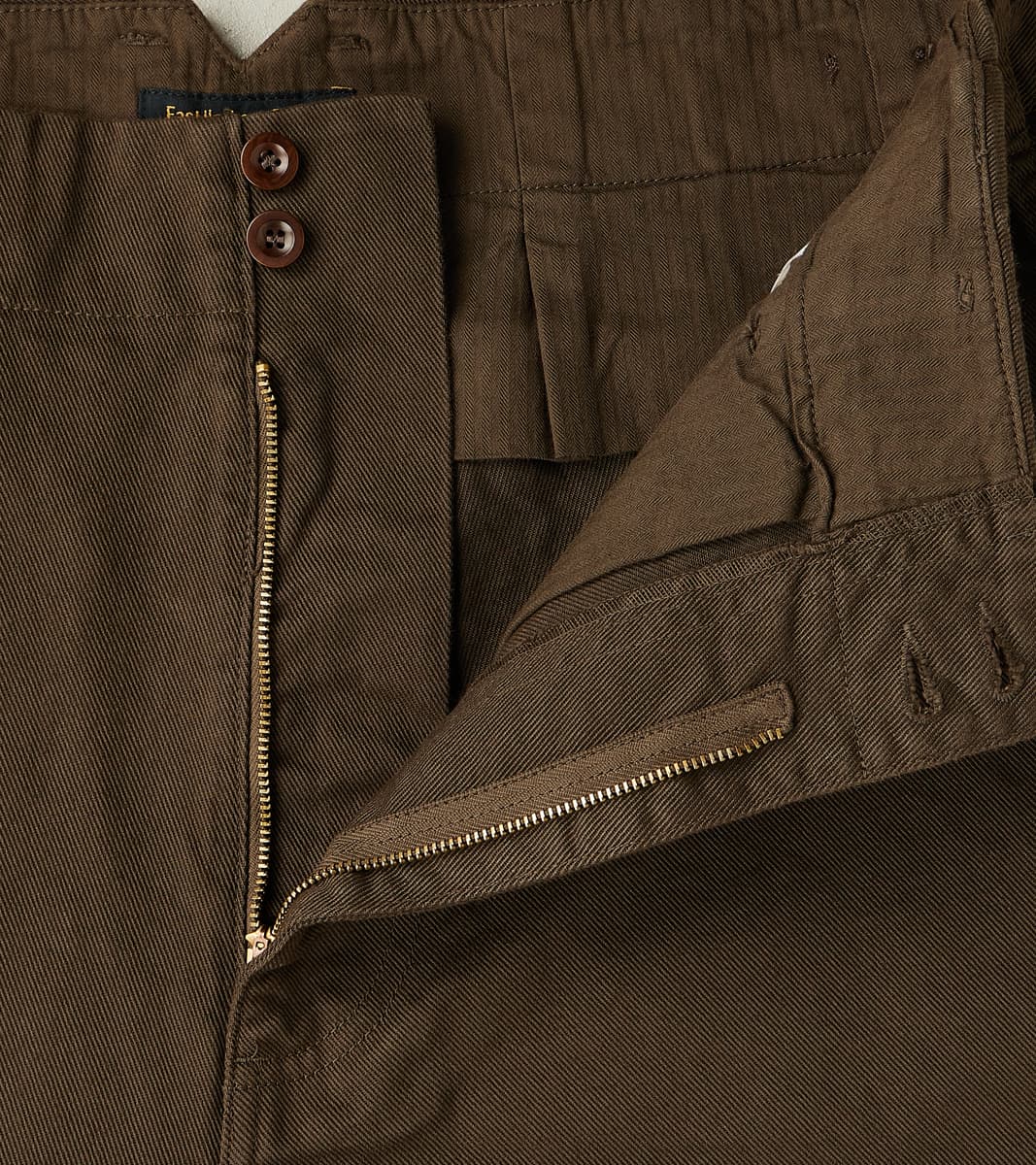 Smith 2608 Utility Pant - Wide Straight - Brown Serge Twill