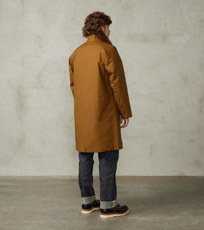 Groove 670 Raglan Trench Coat - Khaki Waterproof Waxed Canvas