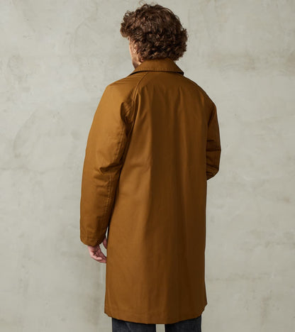 Groove 670 Raglan Trench Coat - Khaki Waterproof Waxed Canvas