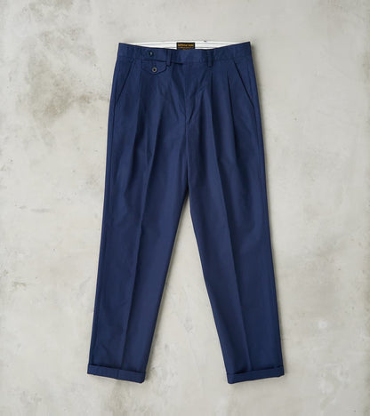 East Harbour Surplus Enfield 078 Chino Trouser - Pleated Tapered - Nav…
