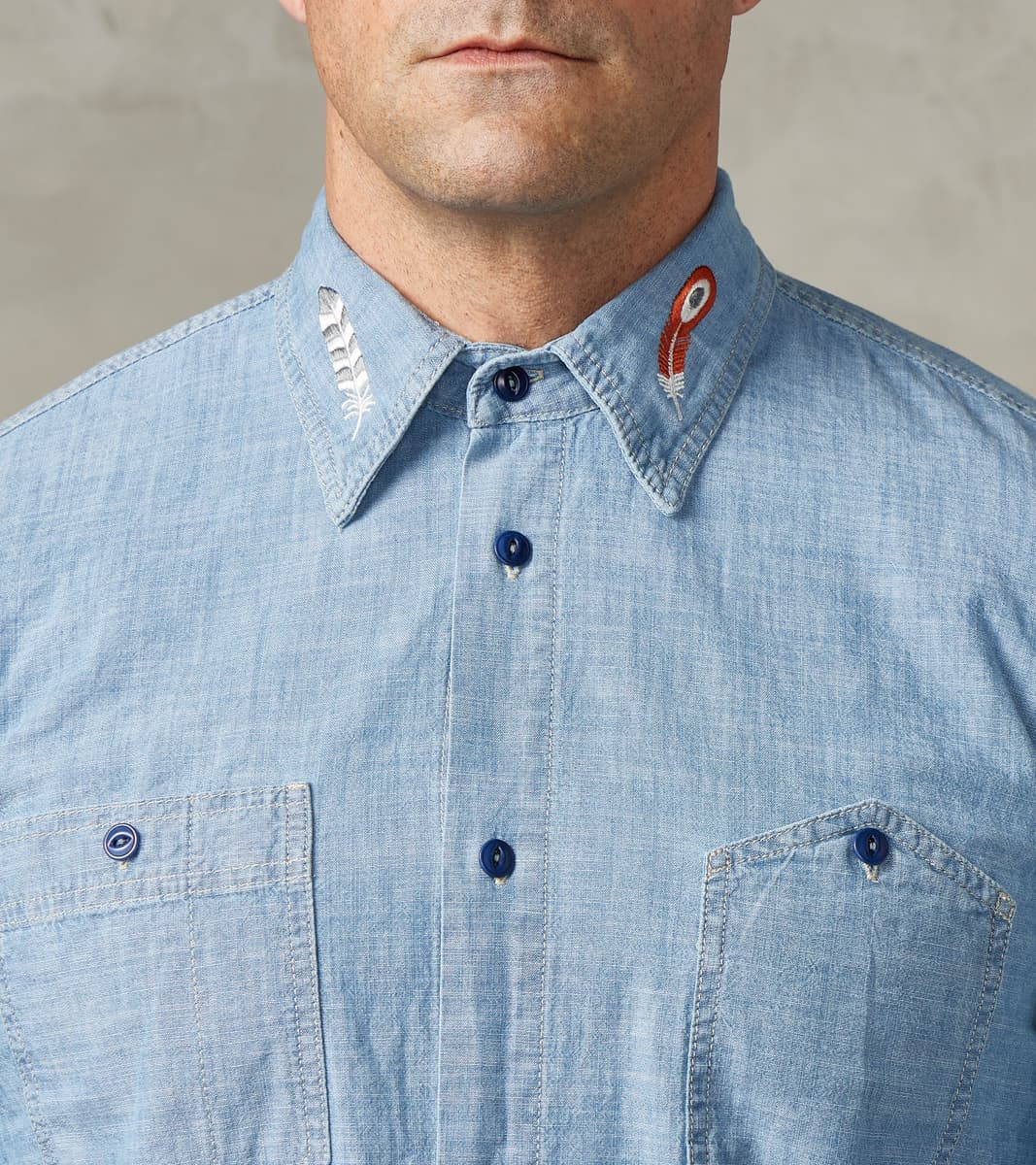 East Harbour Surplus Kodiak 475 Work Shirt - Indigo Stone Washed