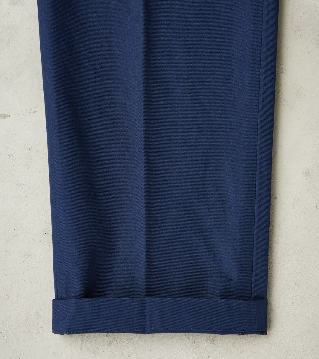 Enfield 078 Chino Trouser - Pleated Tapered - Navy Twill