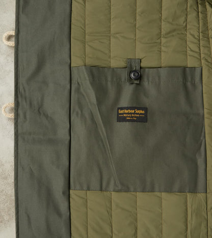 Clayton 670 Shawl DB Army Coat - Olive Waterproof Waxed Canvas