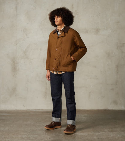 East Harbour Surplus Dorset 2659 Raglan Hunting Jacket - Brown Waxed C…
