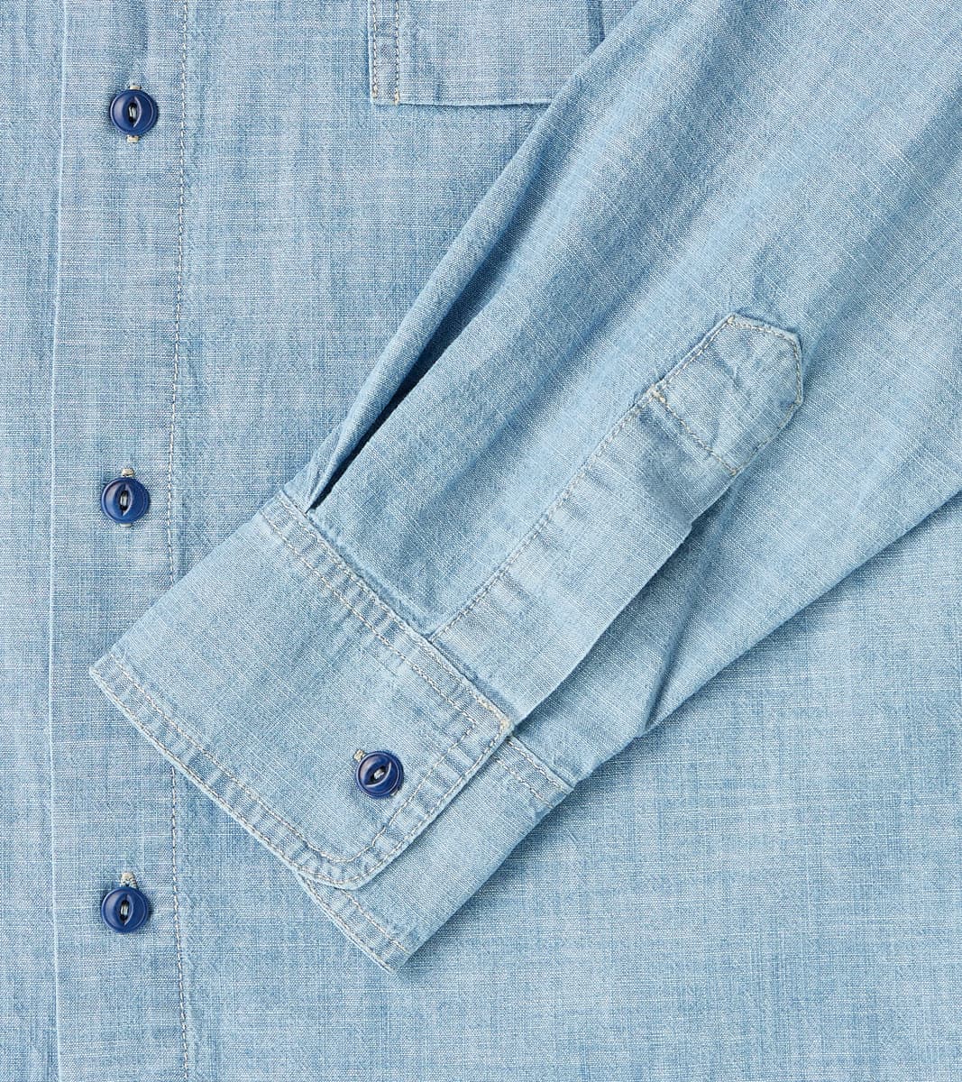 East Harbour Surplus Kodiak 475 Work Shirt - Indigo Stone Washed