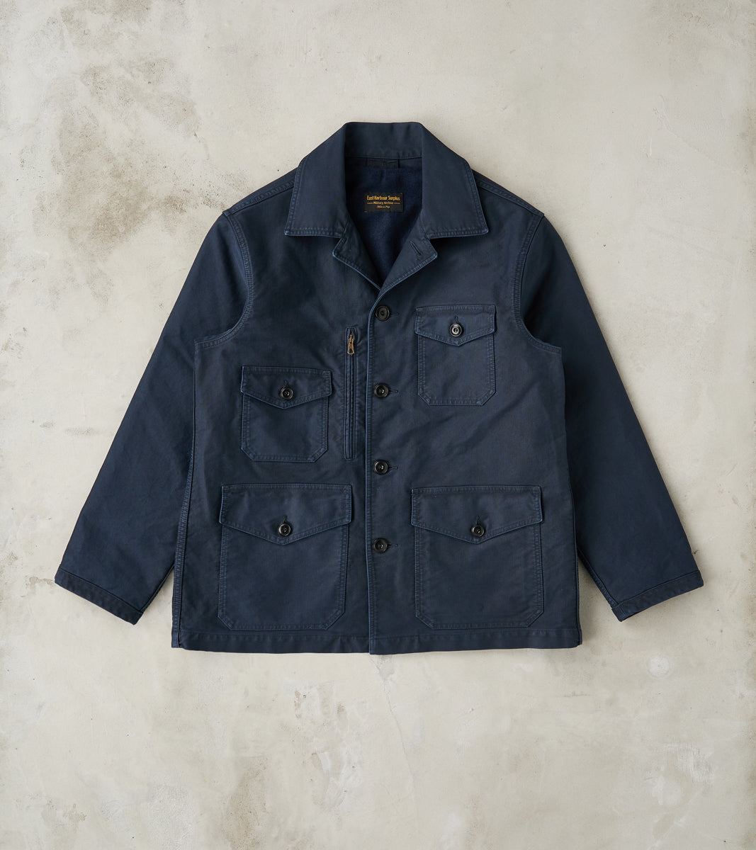East Harbour Surplus Stanton 2621 Military Utility Jacket - Navy Whipc…