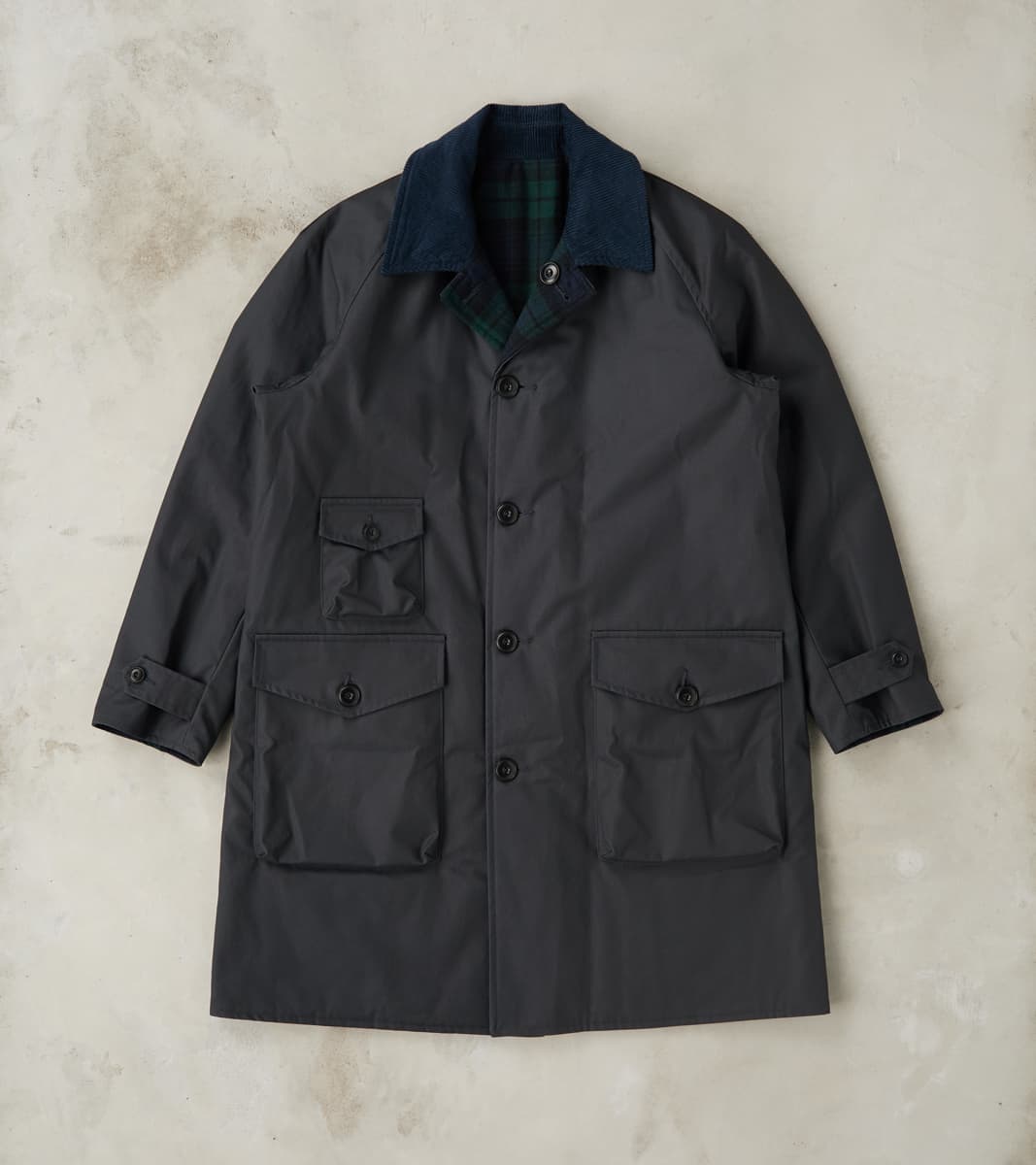 East Harbour Surplus Murray 670 Reversible Raglan Trench Coat - Black …