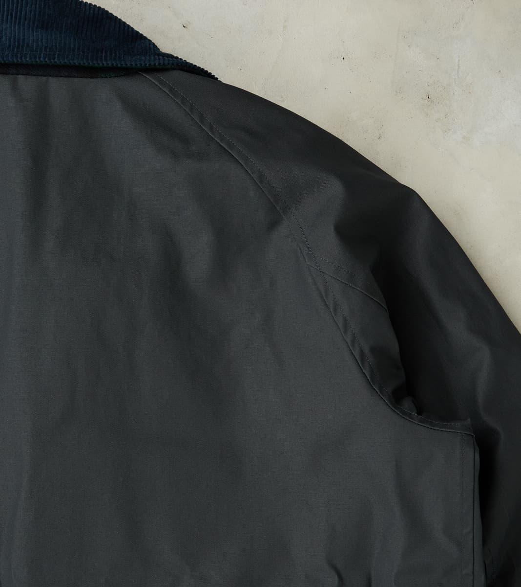 Murray 670 Reversible Raglan Trench Coat - Black Waterproof Canvas & Blackwatch Woolen