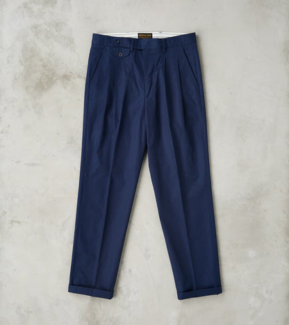 East Harbour Surplus Enfield 078 Chino Trouser - Pleated Tapered - Nav…
