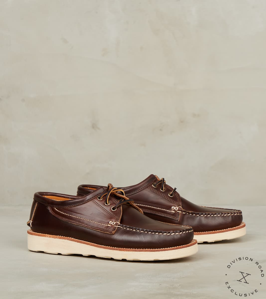 EasyMoc x Division Road Rambler 3-Eye Moc - Vibram 4014 Christy - Brown CXL