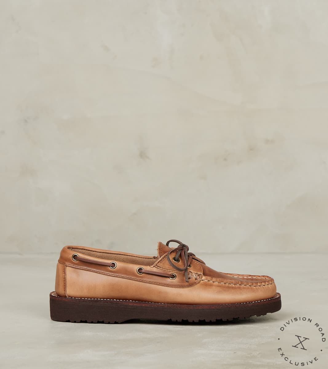 EasyMoc x DR Bateau 2-Eye Moc - Vibram 2062 Olympic - Natural CXL