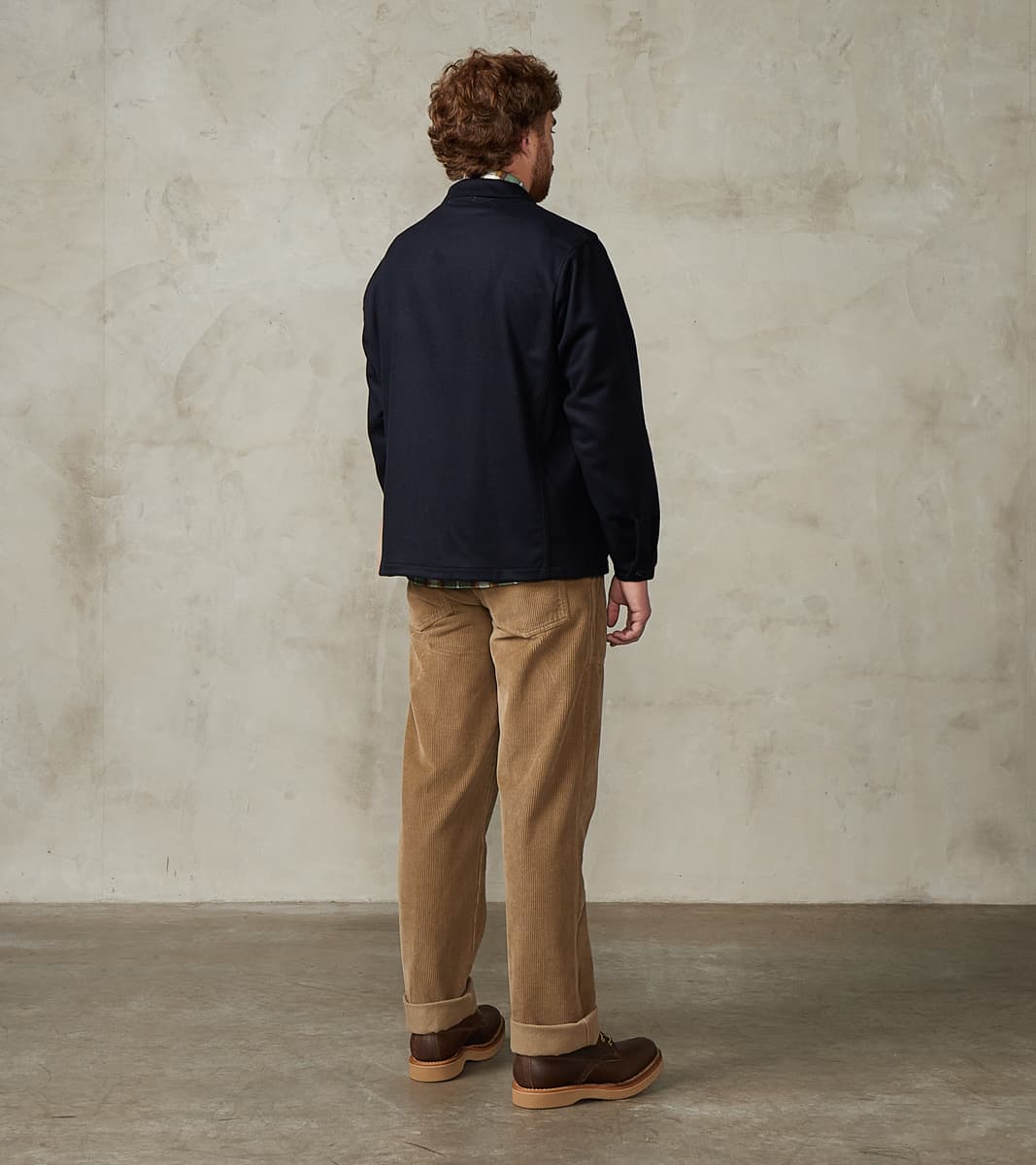 Tristan Jacket - Navy Cashmere Wool Twill