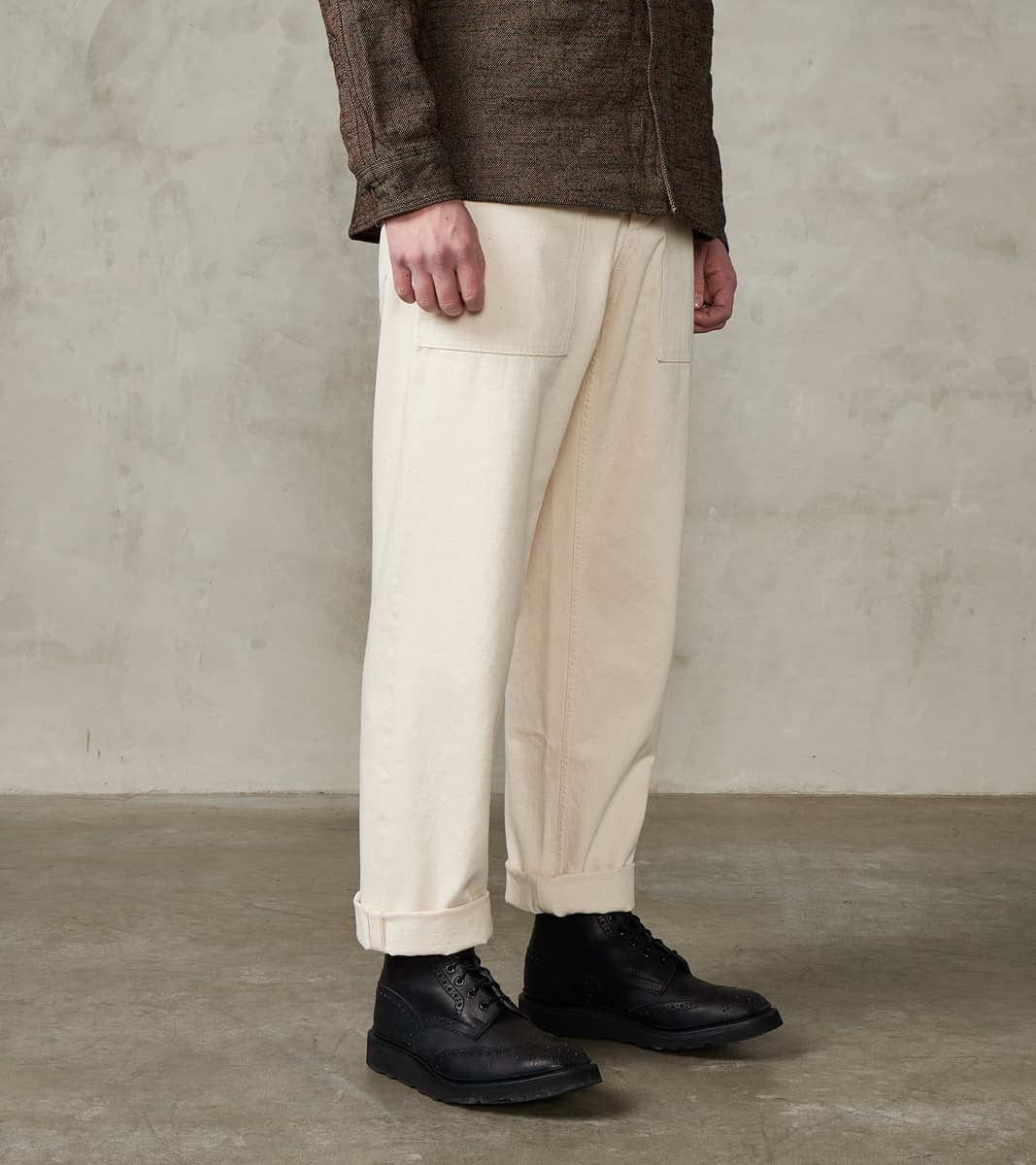 パンツ Nullus SS24 Selvedge denim frared c Fortela New Fatigue Trouser - Natural Selvedge Denim – Division