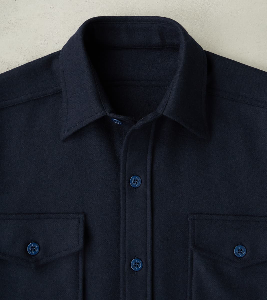 CPO Shirt - Navy Wool Twill