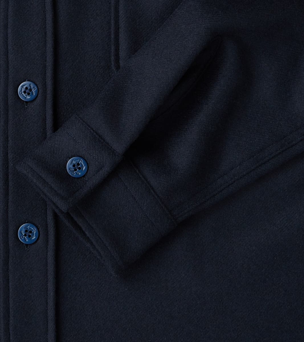 CPO Shirt - Navy Wool Twill