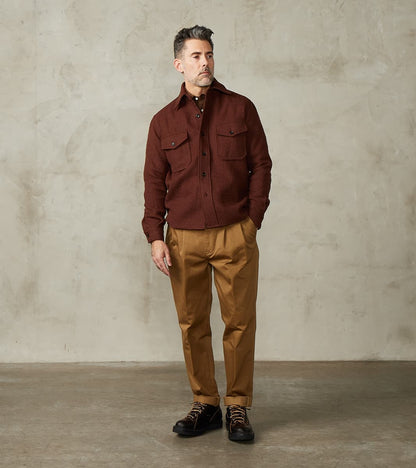 Kenny Overshirt - Tobacco Wool Twill