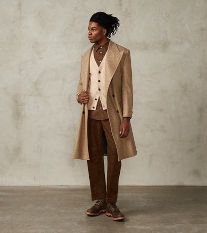 Fortela Bogart Coat - Beige Wool Melton Twill