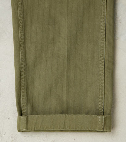New Fatigue Trouser - Sage Herringbone Twill