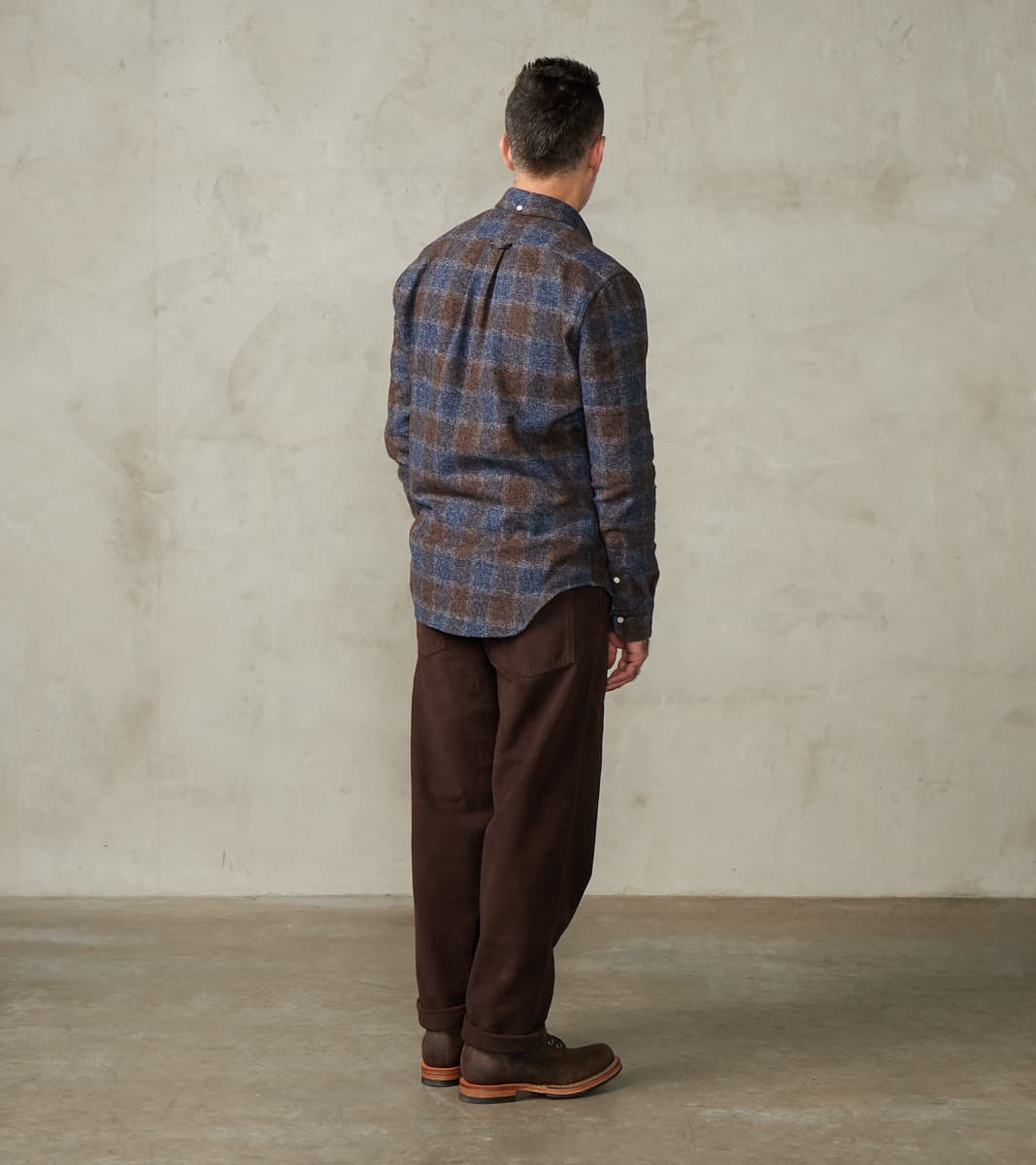 New Fatigue Trouser - Dark Brown Garment Dyed Moleskin