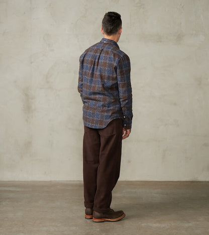 New Fatigue Trouser - Dark Brown Garment Dyed Moleskin