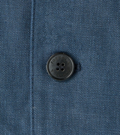 Garcon Double Breasted Work Jacket - Navy Linen Canvas