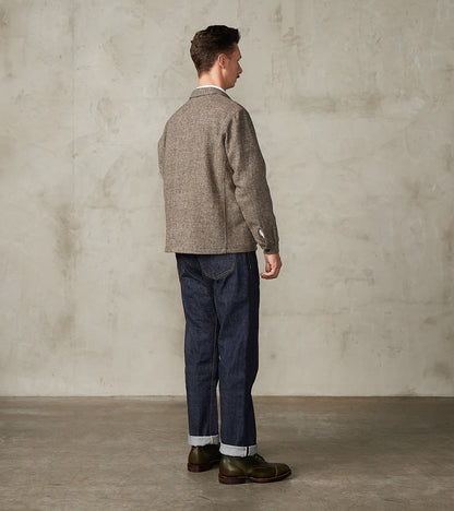 FxDR Tristan Work Jacket - Lovat® Sonsie Tweed Twill - Undyed Ash Barleycorn