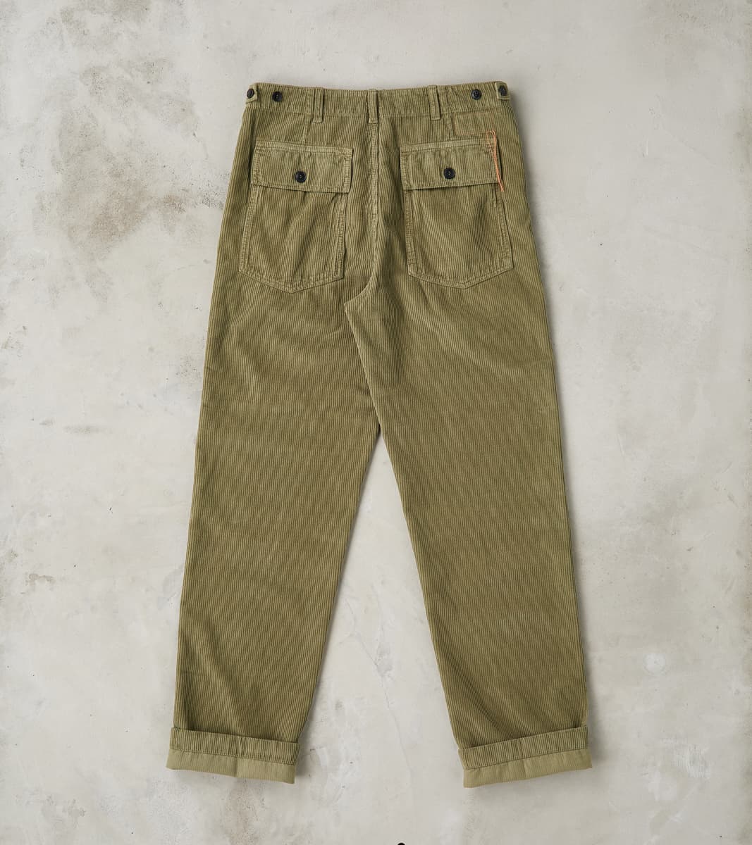 New Fatigue Trouser - Olive Corduroy