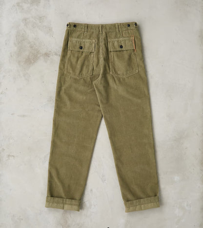 New Fatigue Trouser - Olive Corduroy