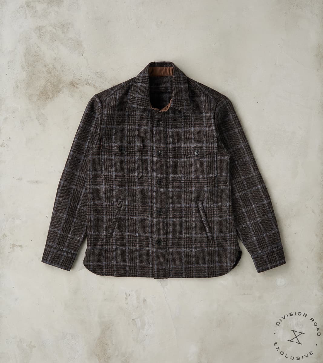 Fortela x Division Road Ringo Overshirt - Fox Brothers® Wool Twill Twe…