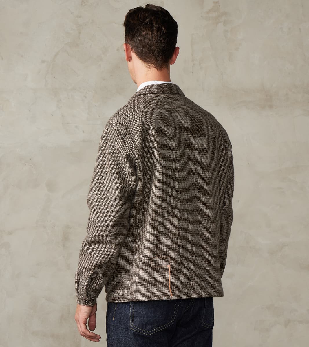 FxDR Tristan Work Jacket - Lovat® Sonsie Tweed Twill - Undyed Ash Barleycorn