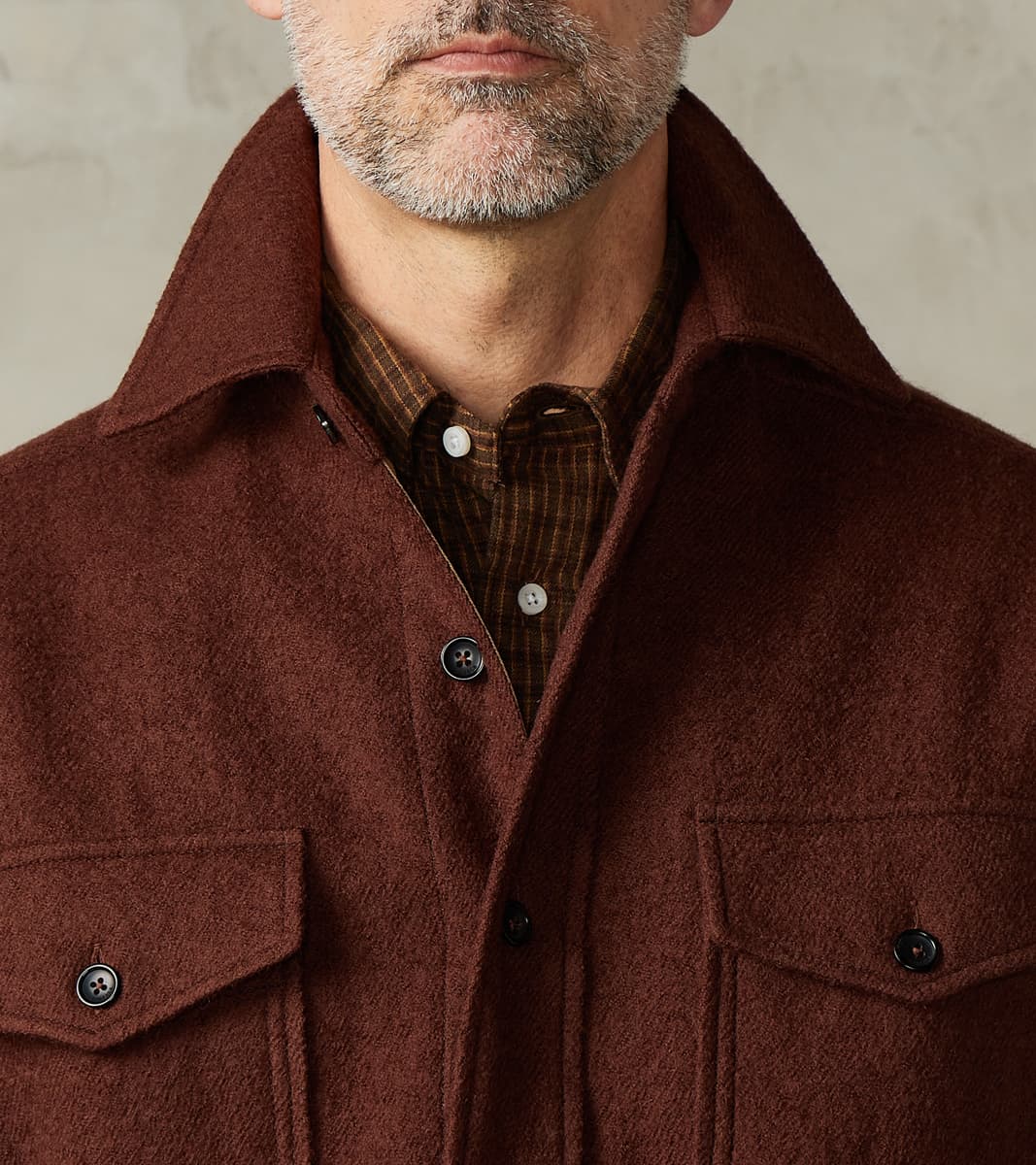 Kenny Overshirt - Tobacco Wool Twill