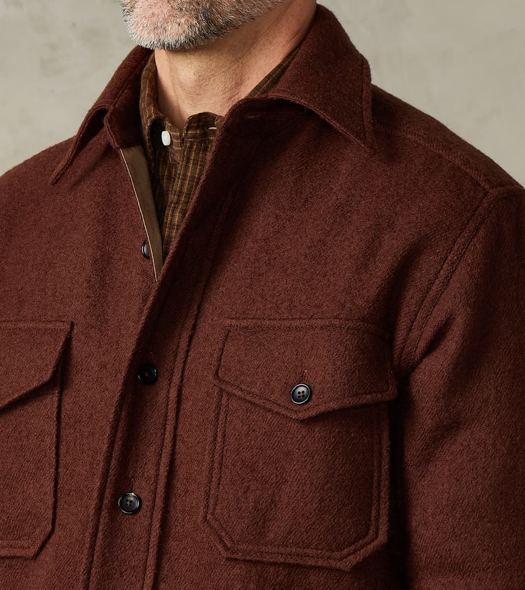 Kenny Overshirt - Tobacco Wool Twill